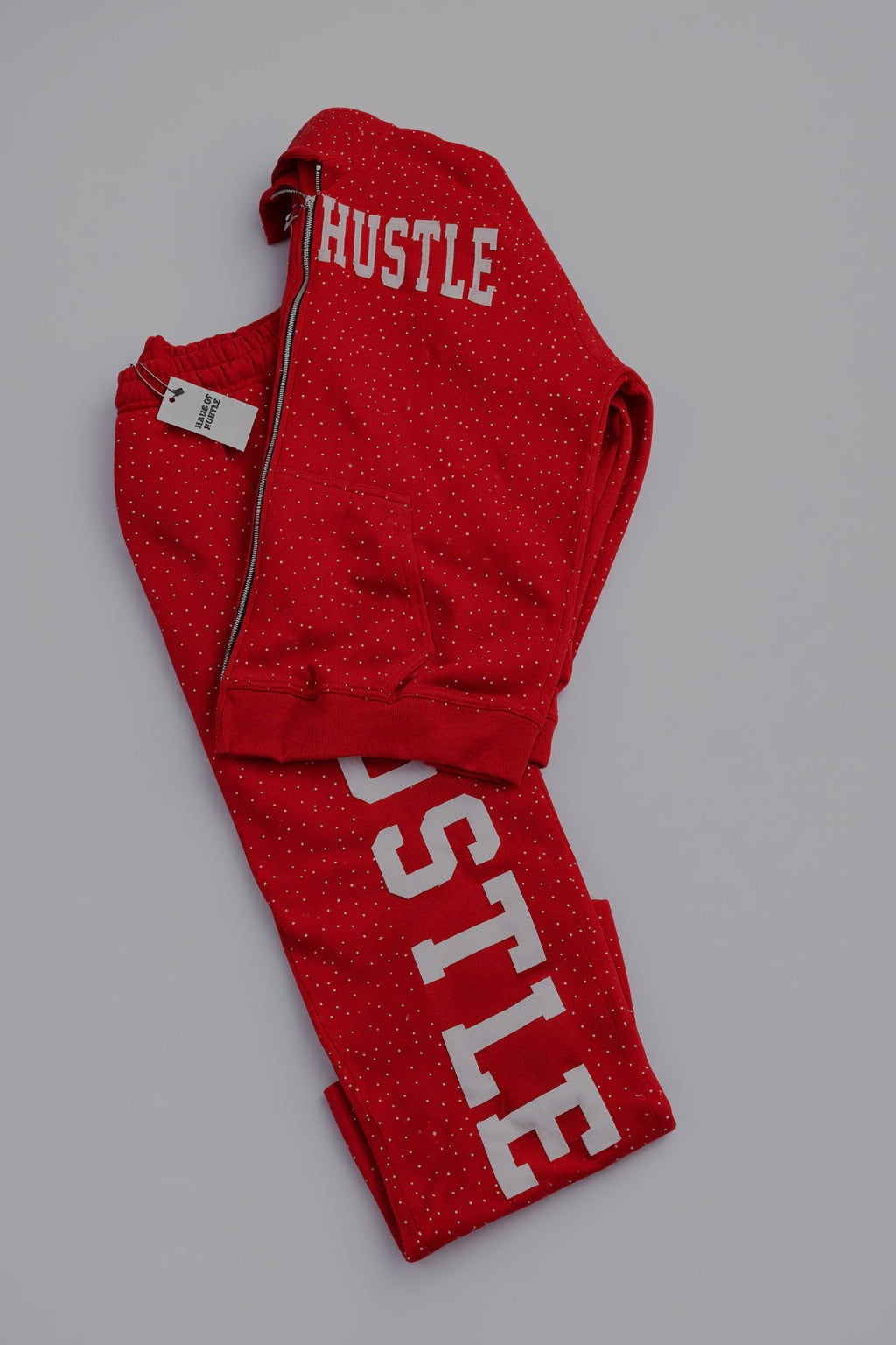 The Grind Hoodie & Pants Set- Red